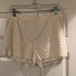 Express lace shorts
